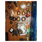 PEG HOOKED ITEMS ON WALL