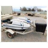 2- KAWASAKI 440 JET SKIS WITH TRAILER