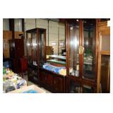 Entertainment/Display Cabinet; 4 pieces lighted