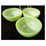 Jadeite Fire-King 5" Bowls (3)
