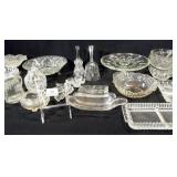 Clear Glass Serving Pieces, Variety (20+)