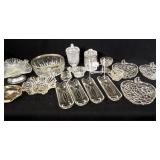 Clear Glass Serving Pieces, Variety (15+)
