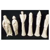 Iridescent Ceramic Figures (6)