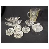 Star of David Glassware- Bowls, Pitcher (9)