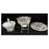 Wexford Glass Serving Pieces (3)