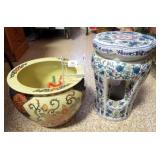 Asian Inspired Planter/Pot, Table (2)