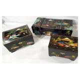 Asian Inspired Keepsake/Jewelry Boxes (3)