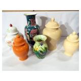 Vases (2), Ginger Jars (4)