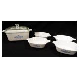 Corning Blue Cornflower Dishes (5)