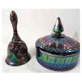 Carnival Glass Bowl, Bell (2)
