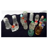 Glass Salt & Pepper, Toothpick Holders (15+)