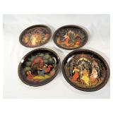 Decorative Plate Set, marked (4)
