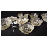 AH Sandwich Glass Serving Pieces (9)