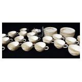 Golden Wheat Saucers (23), Cups (20)