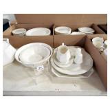 Ivory Dish Set, unmarked (70+)