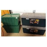 Storage Trunks (2), Totes (2)