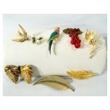 Nature Theme Pins, Brooches (9)