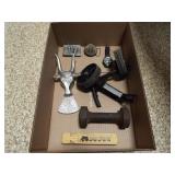 Boot Jack, Belt Buckles, Whistle, Wheels