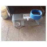Live trap 10"x12"x32", heated water bowl