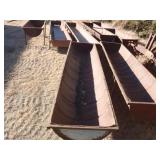 5- shop built feed bunks, some rust holes, 2- 12