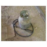 Weed burner, propane tank near full