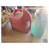 5 gal fuel can, 1 1/2 gal pump sprayer