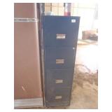 4 drawer file cabinet, steel works, light weight