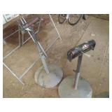 2- shop built roller stands