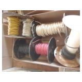 Flex conduit, assortment of electrical wire