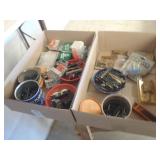 Misc. drill bits, nails, router bit,