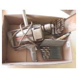 Wizard 1/2" reversable drill, drill bits