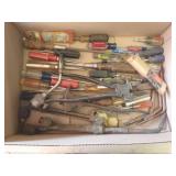 Screwdrivers, fence pliers, torch head