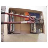 Bolt cutters, 3-size aluminum tube bender,