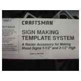 Sign making template set