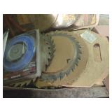 Saw blades, misc sizes, 7", 10"