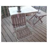 Table 40"x25"x30", Fold-up Table 22"x24"x22"