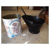 Holly Hobby Trash Can, Coal/Ash Bucket