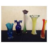 Art Glass Vases (5)