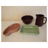 Pottery - Haeger (2), Mar-Crest (2)