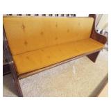 Wood Church Pew, with pad