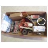 Emery clothe, flash light, 12v test light,