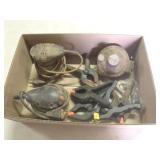 2- palm sanders, 4- clamps, LPG regulator