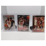 3- Michael Jordan Basketball Cards