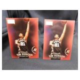 2-Tim Duncan Rookie Cards 97 Skybox Premium