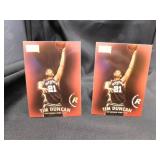 2-Tim Duncan Rookie Cards 97 Skybox Premium