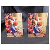 2-Stephon Marbury Autographed Rookie Cards