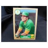 Jose Canseco Rookie Card 1987 Topps No.620