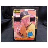 Mark McGwire Rookie Card 1987 Leaf No.46