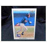Dave Justice Rookie Card 1990 Leaf No. 297
