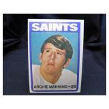 Archie Manning Rookie Card 1972 Topps No.55